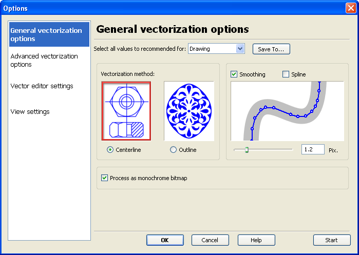 General vectorization options